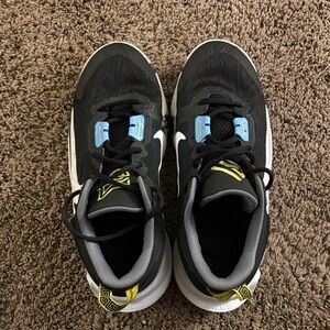 Kids Black and Yellow Athletic Shoes